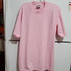 5 PRO ATHLETIC Light Pink Crew Neck T-Shirt Size L